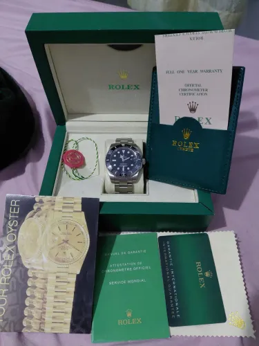 Rolex Submariner AUTOMÁTICO + Caixa Completa 