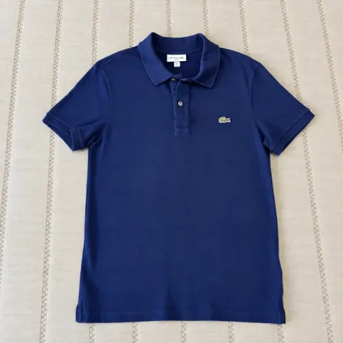 camisa polo azul lacoste