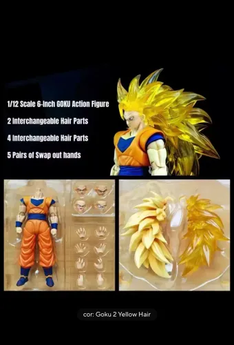 Neo Kong studios Son Goku ssj3 dragon ball z tipo Sh Figuarts lacrado 