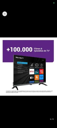 Smartv com borda infinita na caixa 43 polegadas no precinho 