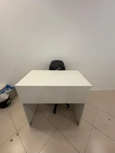 MESA RETA NOVA 1,20 M X 60  CM  BRANCO 18 MM