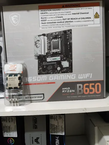 Kit gamer para Pc Ryzen com placa mãe MSI B650M Gaming wi-fi AM5 novo lacrado 