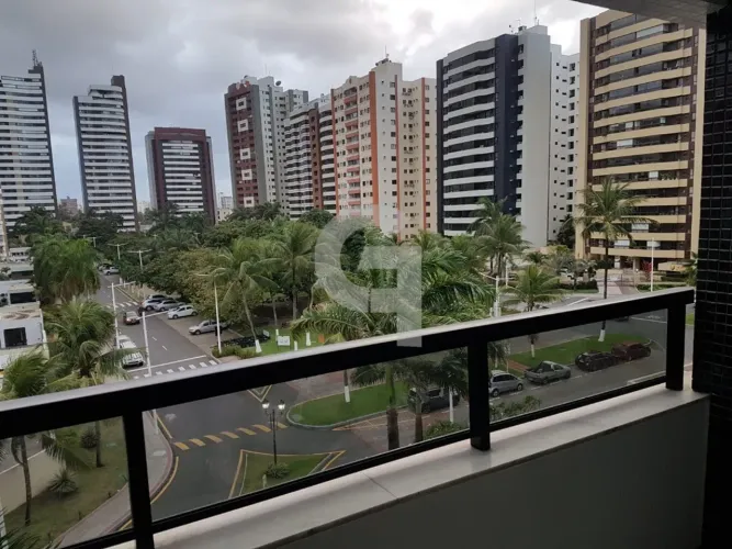 Apartamento 1/4 mobiliado, varanda e vista livre no Pituba Ville, Salvador/BA