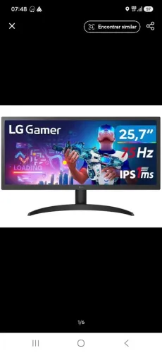 Monitor LG ultrawide 25.7, 75hz