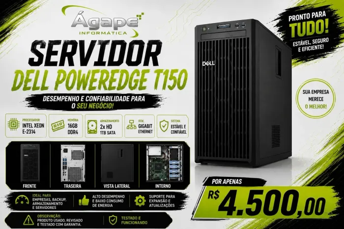 Servidor dell, modelo T 150