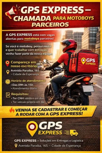 Vagas para motoboys fixos em restaurantes 