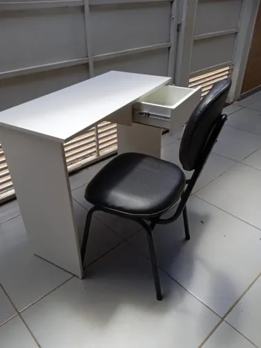 Mesa MDF Com Gaveta Nova, Entrega Grátis 