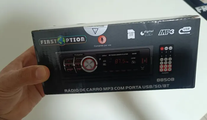 Rádio Bluetooth First Option 8850B + Instalação Completa em Domicílio!