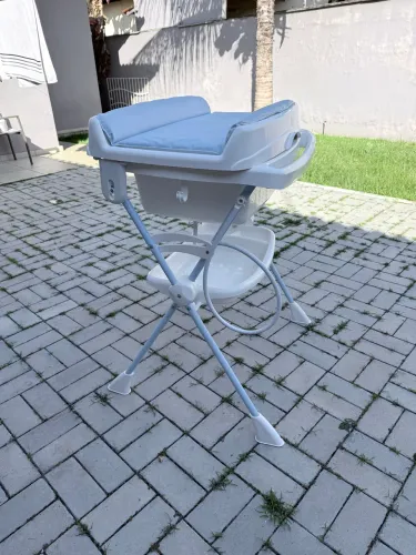 Banheira Splash+ Baby Blue Burigotto Com Trocador E Redutor
