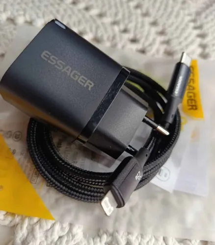 Carregador iPhone Lightning Original Essager 30w