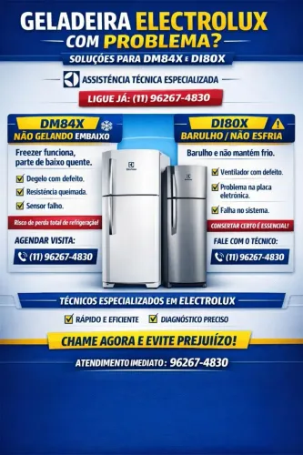 Assistência Técnica Geladeira 24h Centro SP | Assistencia Tatuape e região, Electrolux SP