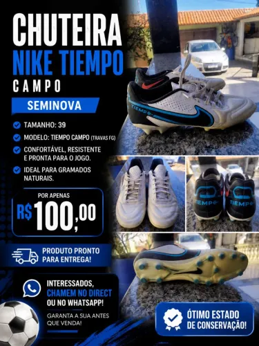Chuteira Campo Nike Tiempo