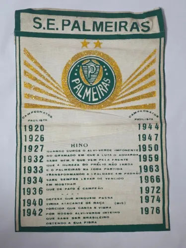 Rara Flâmula Do Palmeiras 1920 a 1976 Campeonato Paulista Futebol