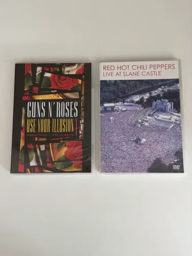 Dvds Guns n'Roses e Red Hot Chili Peppers