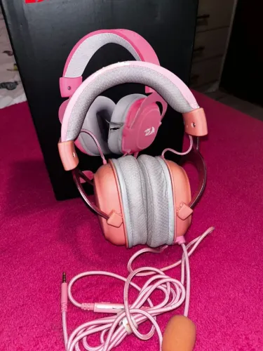fone headset redragon hero pink