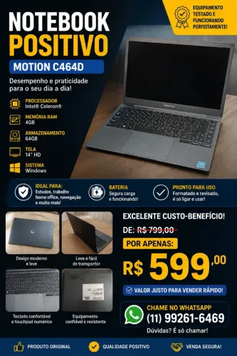 Notebook positivo 