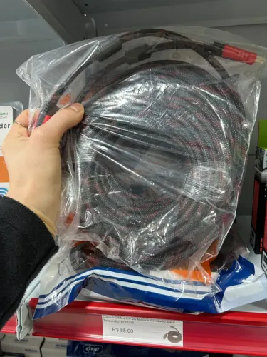 Cabo HDMI v1.4 20 Metros Blindado para Televisão