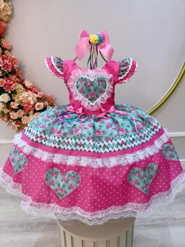 Vestido junino infantil 