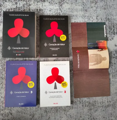 Box Geração de Valor Flávio Augusto 3 Volumes + Pôster