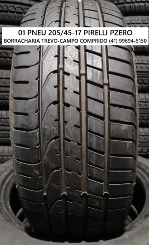 01 pneu 205/45/17 Pirelli Pzero Runflat 90% de borracha por 350,00