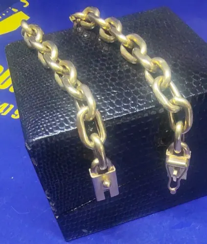 Pulseira Ouro 18 Kilates Peso 10.68 Gramas 6 mm 20 Cm