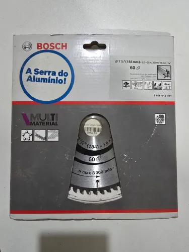 Disco de Serra Circular Bosch Multi Material 7 1/4?, 60 Dentes