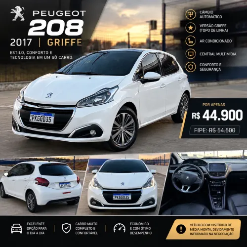 Peugeot 208 Griffe 1.6 Flex 16V 5P Aut. 2017
