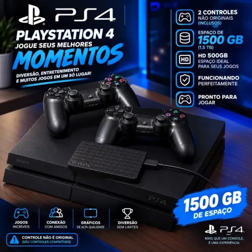 Ps4 fat 1500gb