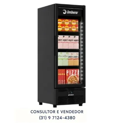 Freezer Vertical Porta de Vidro 560L Imbera 220V