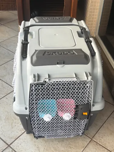 Caixa Transporte Skudo 5 IATA - Muito Nova - Cães até 35kg