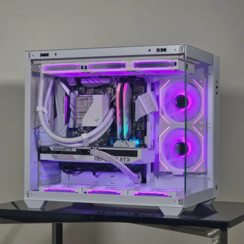 Pc gamer branco - Ryzen 7 5700x3d + Rtx 4060 + 16gb 3200mhz + ssd 512gb / Troco e parcelo