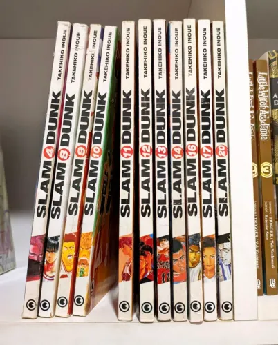 Slam dunk edição antiga (conrad) vols 4, 8, 9 ao 14, 16, 17 e 20