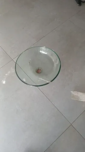 Pia de banheiro de vidro