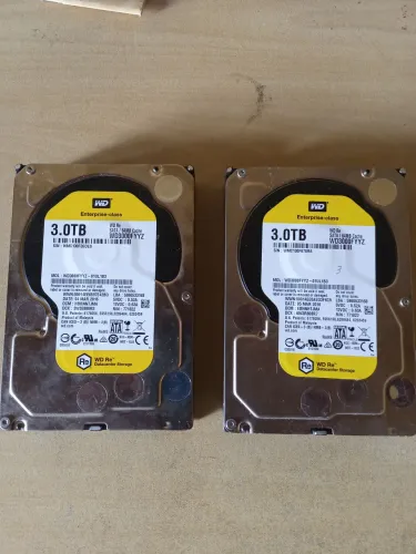 Dois Disco rígido sata 3TB WD cada