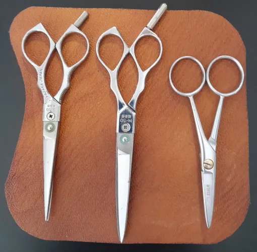 Tesouras para cabeleireiros profecionais marca Yasaka Japonesa e Bralm Italiana