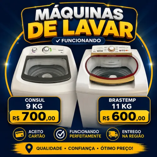 Máquina de lavar Consul e Brastemp