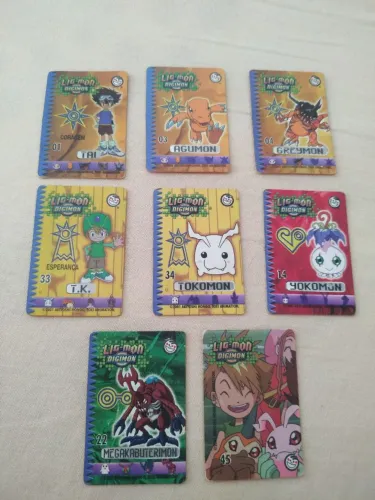 Lote de tazos Elma Chips Digimon 