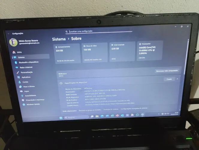 Notebook Vaio Core i3 6006U