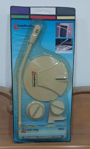 Microfone para PC antigo vintage Leadership - LACRADO anos 90