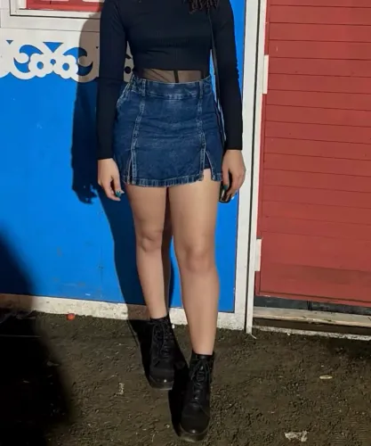 Short saia jeans
