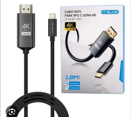 Cabo de Espelhar Celular pra Tv TIPO C Ultra HDTV