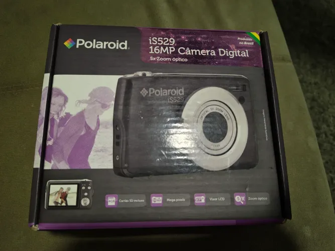 Câmera Digital Polaroid iS529 16 MP com caixa - Zoom óptico 5x