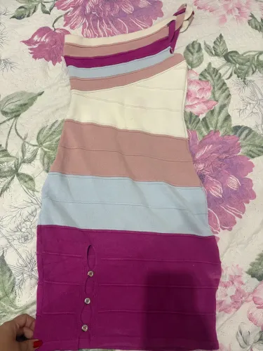 Vestido tricô modal
