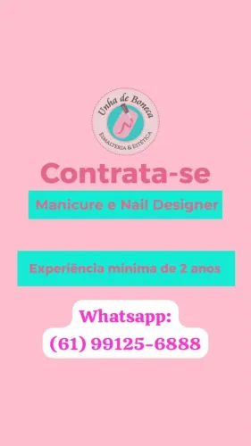 Vaga para Manicure e Nail Designer (possibilidade de ganhos altos)