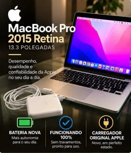 MacBook Pro Apple 2015 - Conservado e Funcionando Perfeitamente