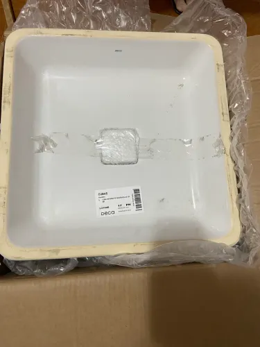 Cuba deca de embutir quadrada 40cm
