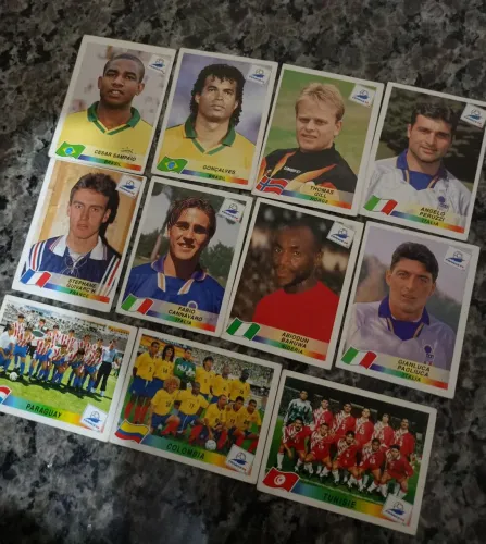 Figurinhas diversas copas do mundo 98/2002/2006/2014 e Euro copa