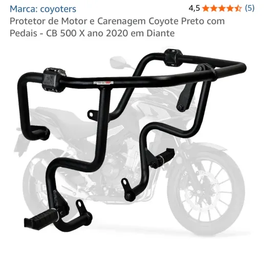 PROTETOR DE MOTOR E KIT ANDAMENTO CB500x