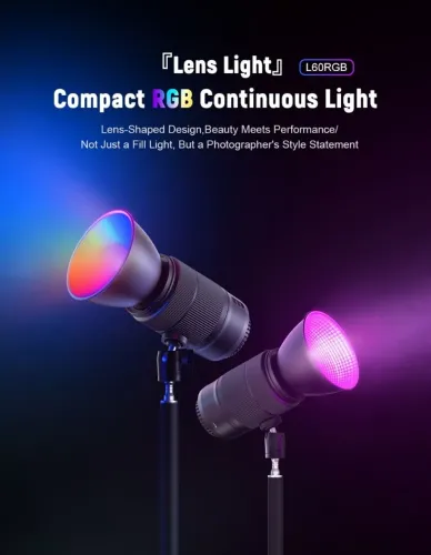 Luz RGB da Luxceo 60w com Bateria