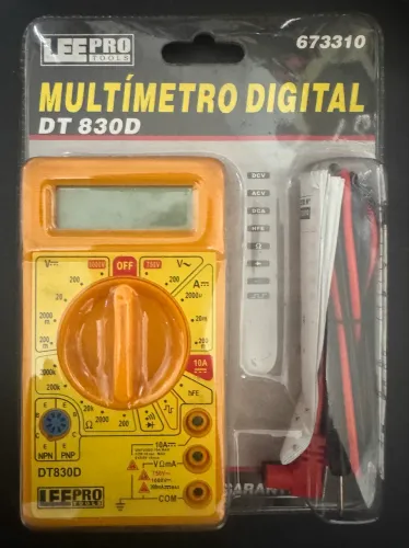 Multímetro Digital DT830D Leepro Tools Novo na Embalagem